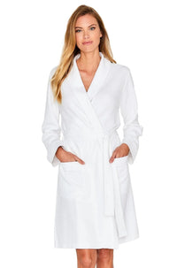 Carolina Italian Pique Short Robe - Sales Rack - Marelle Sleepwear