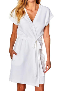 Carolina Italian Pique Kimono Robe - Marelle Sleepwear