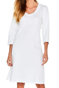 Elle Three Quarter Sleeve Gown - Marelle Sleepwear