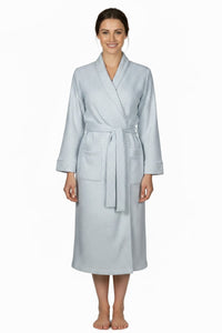 Kelly Long Sleeve Full Length Jacquard Robe