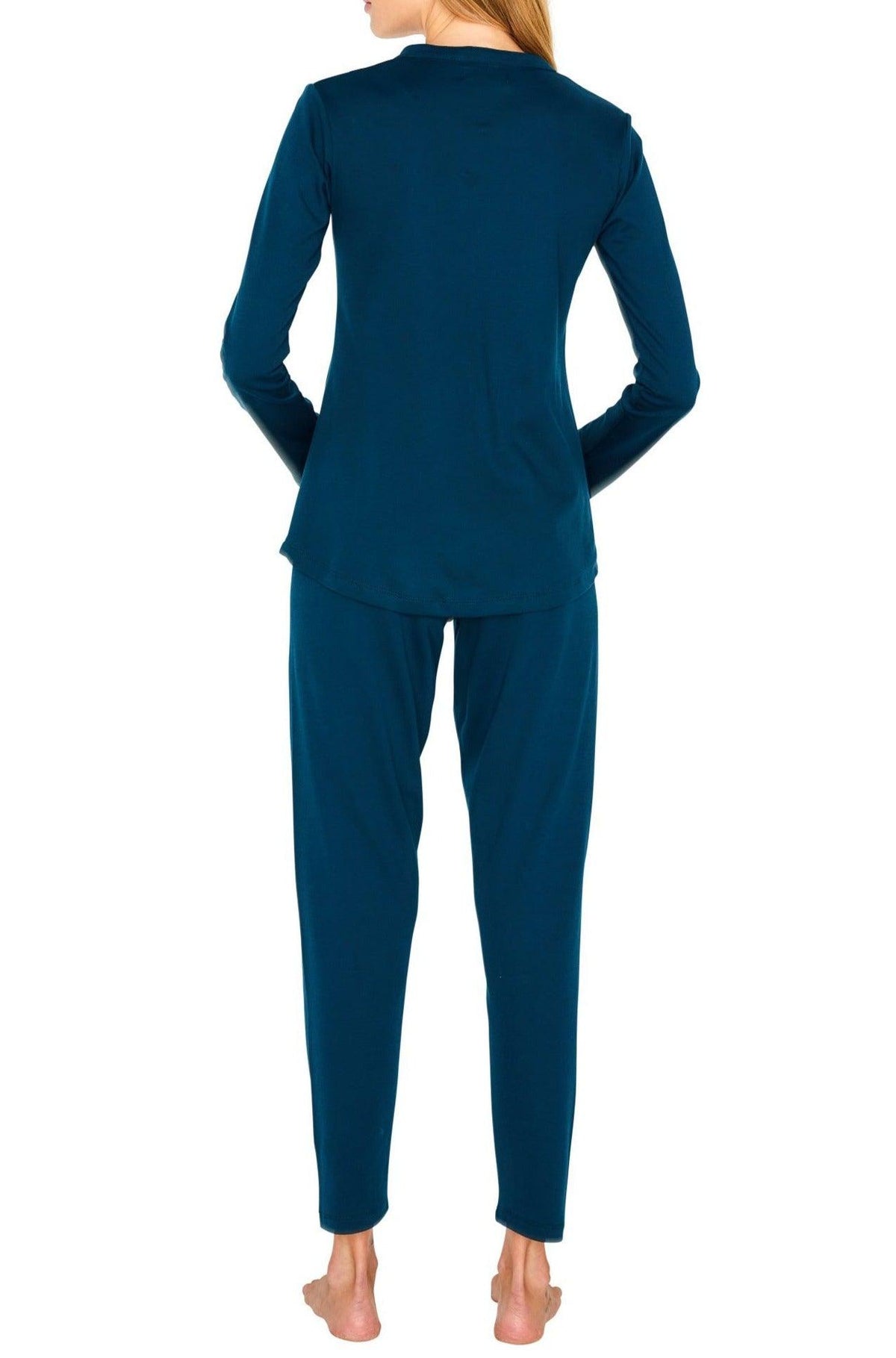 Avery Long Sleeve Henley PJ Set - Marelle Sleepwear