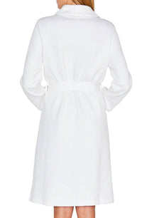 Kelly Long Sleeve Short Jacquard Robe - Marelle Sleepwear