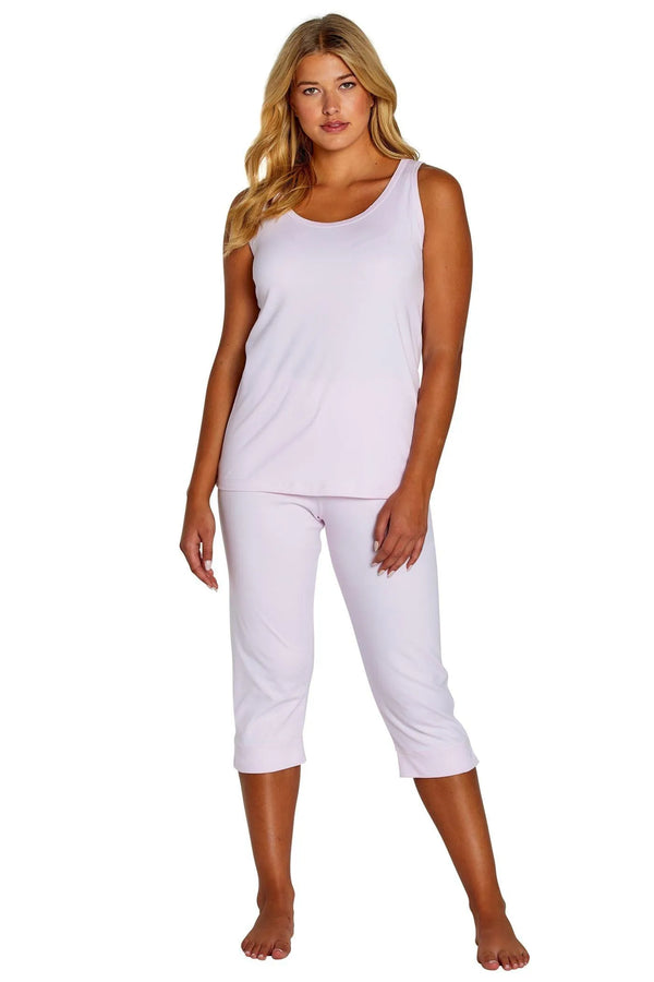 Maria Tank Top Cropped Pant PJ Set - Marelle Sleepwear