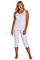 Maria Tank Top Cropped Pant PJ Set - Marelle Sleepwear