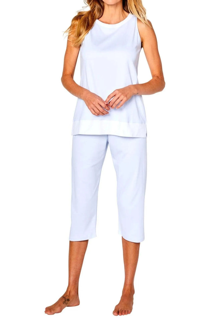 Victoria Tank Top Cropped PJ Set - Marelle Sleepwear